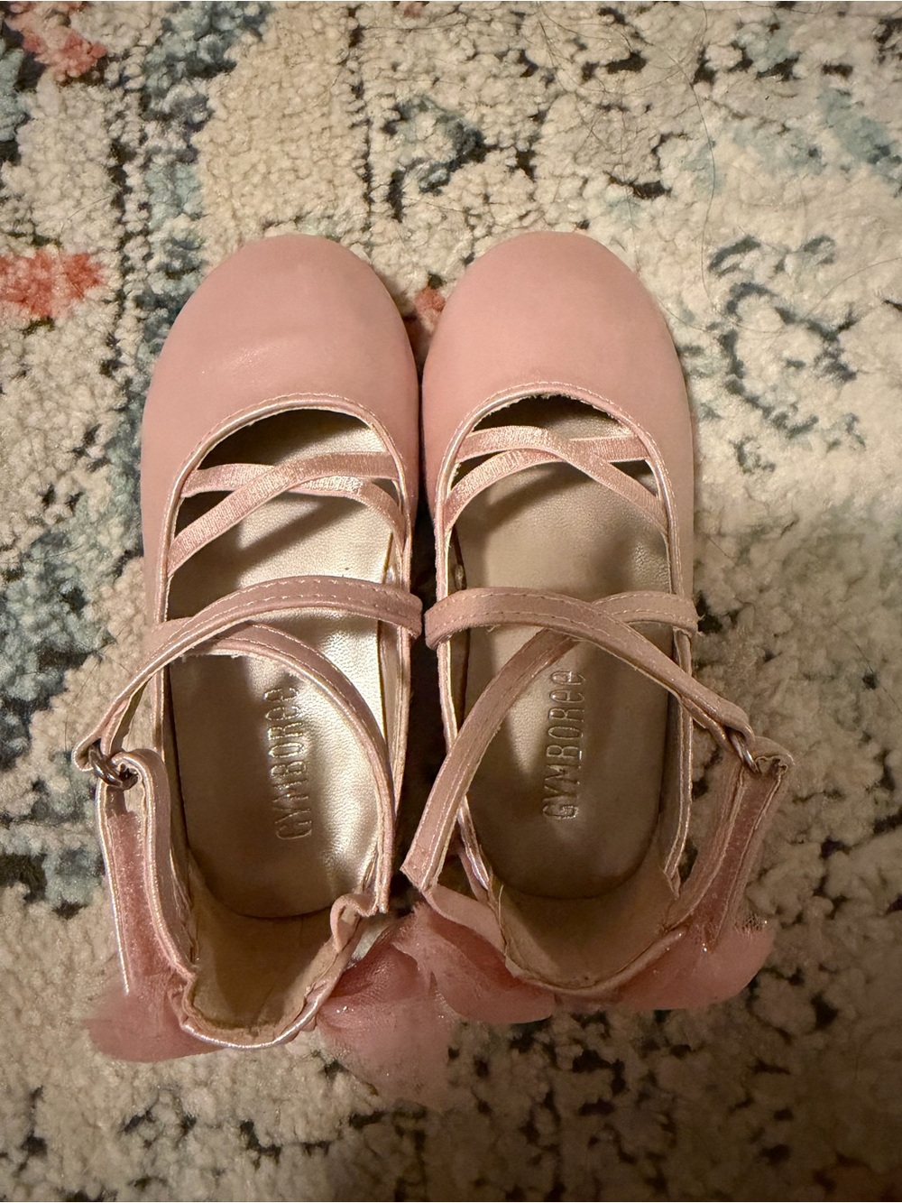 Gymboree Girls' Pink Mary Jane Ballet Flats like new worn twice size 7